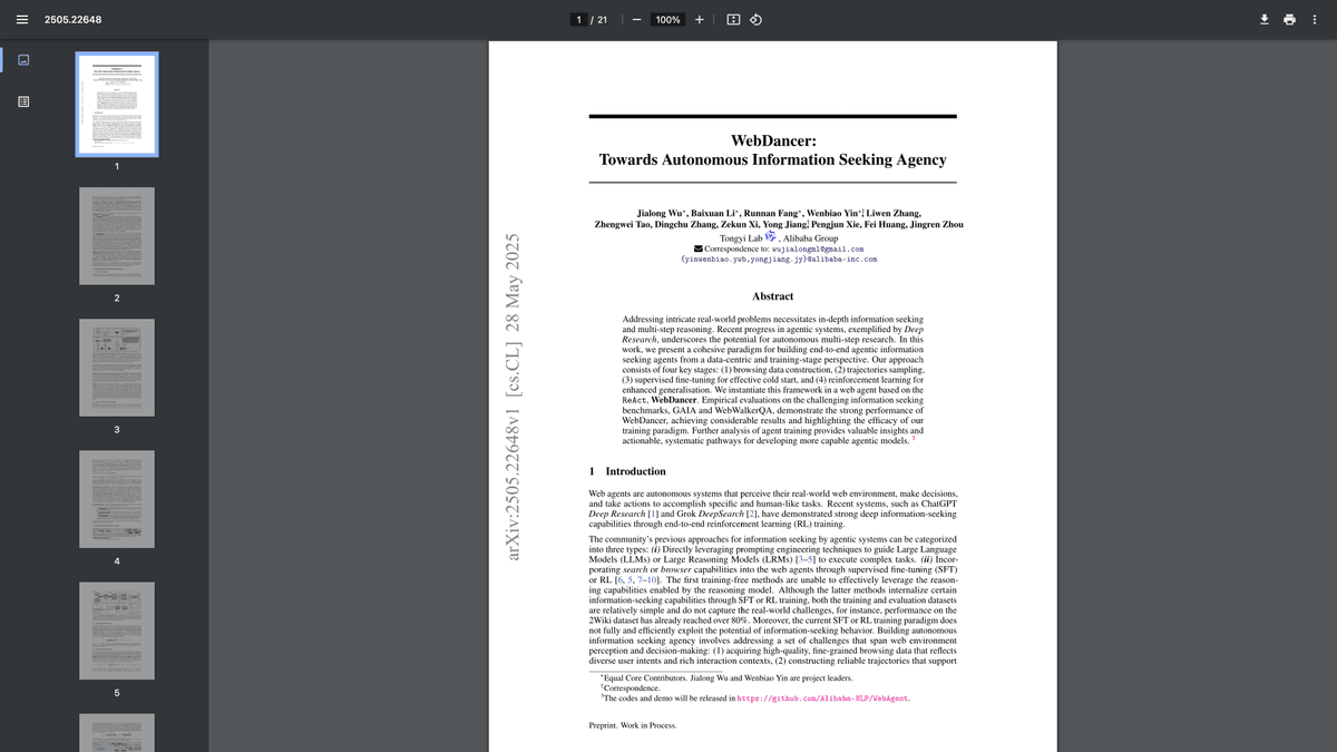 WebAgent screenshot