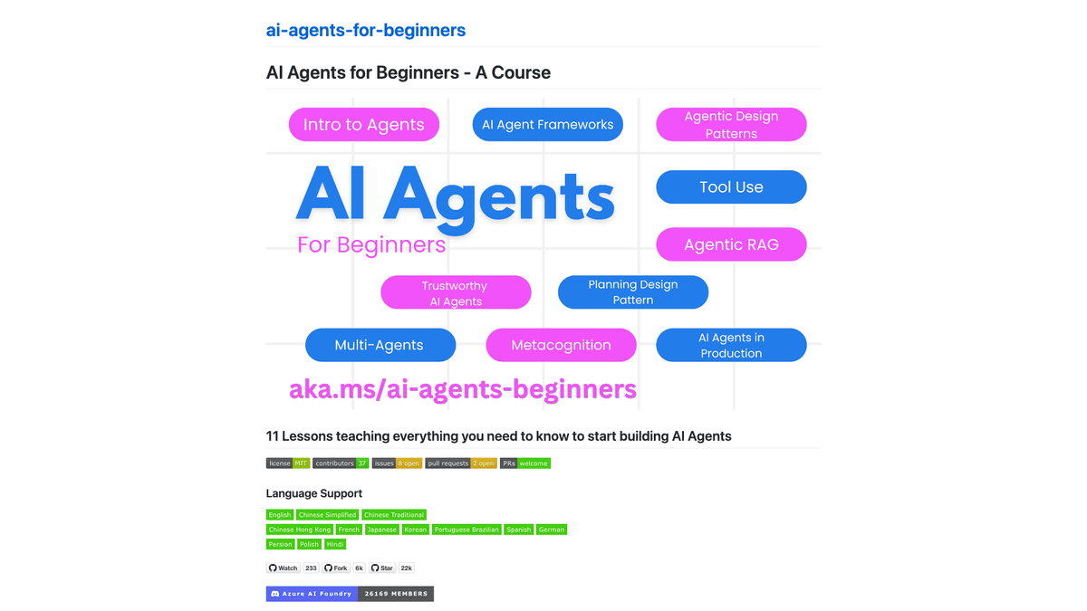 ai-agents-for-beginners screenshot