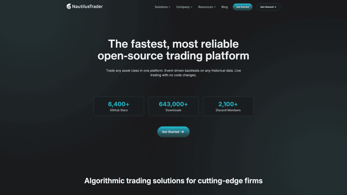 nautilus_trader screenshot